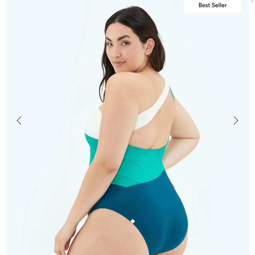 NWT Summersalt One-Piece (Blue/Green/White) - The Sidestroke